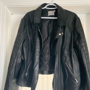 Asos Curve leather jacket